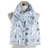 Foulard chat jolies empreintes