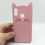 Coque téléphone oreilles chat Huawei