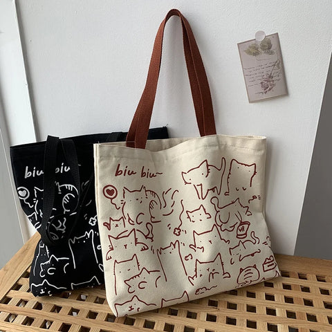 Tote bag chat miaou