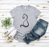 T-shirt Femme Silhouette Chat – Élégance Féline