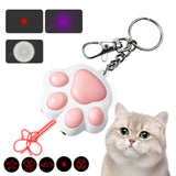 Porte-clé interactif laser chat