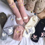 Chaussettes motif chat hiver