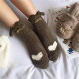 Chaussettes motif chat hiver