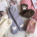 Chaussettes motif chat hiver