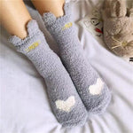 Chaussettes motif chat hiver