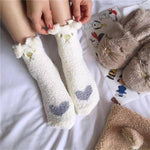 Chaussettes motif chat hiver