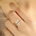 Bague petit chaton (Argent)