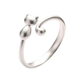 Bague petit chaton (Argent)