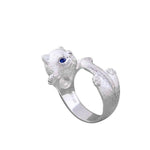 Bague grand calin chat (Argent)