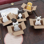 Marque page chaton petit carton