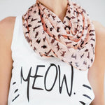 Foulard motifs chat